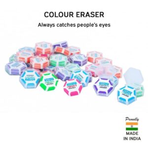 Hexagon Shaped Colored Eraser
